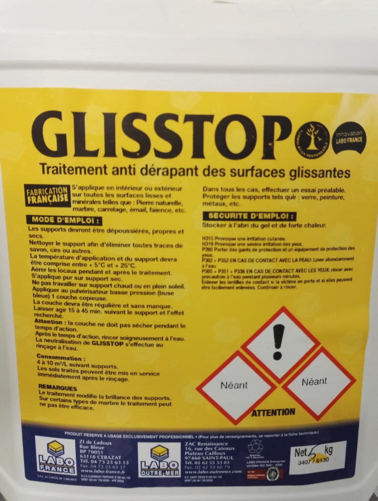 Produit Glisstop de chez LaboFrance